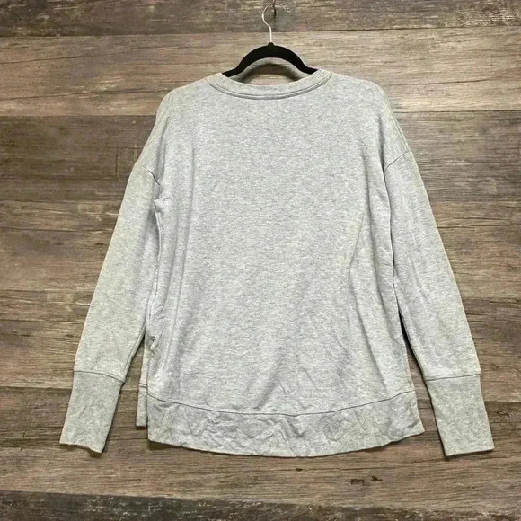 Athleta Gray Long Sleeve Top - Picture 2 of 3